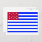 Fort Mercer Flag Postkarte (Vorne/Hinten)