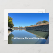 Fort Monroe, Virginia Postkarte (Vorne/Hinten)