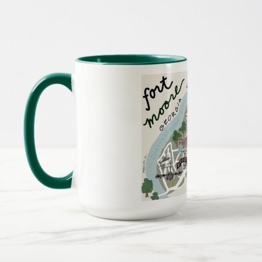 Fort Moore Map Kaffee Tasse (Links)