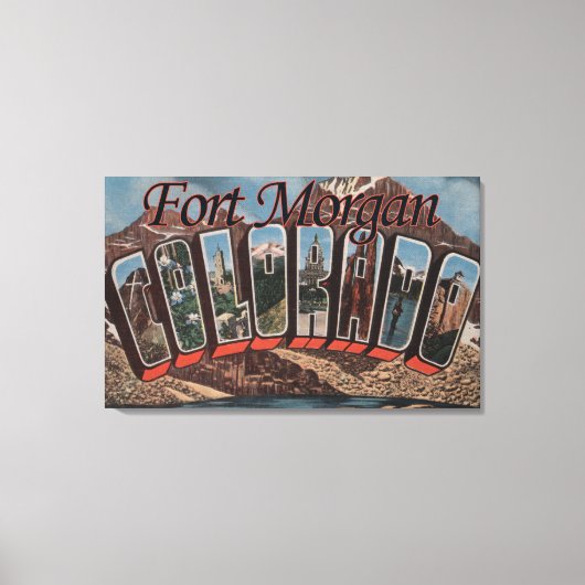 Fort Morgan, Colorado - Große Briefszenen Leinwanddruck (Vorderseite)