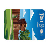 Fort Museum und Frontier Village USA Magnet (Horizontal)
