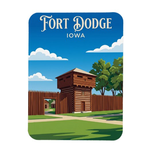 Fort Museum und Frontier Village USA Magnet (Vertikal)