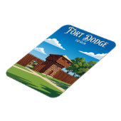 Fort Museum und Frontier Village USA Magnet (Linke Seite)