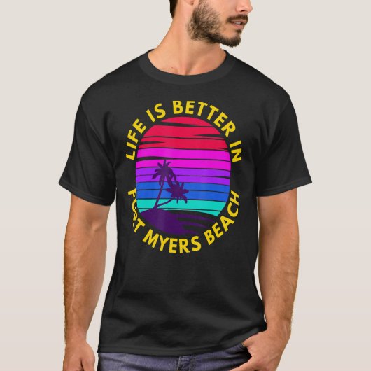 Fort Myers Beach Design T-Shirt (Vorderseite)