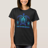 Fort Myers Beach Florida Blue Sea Turtle Souvenirs T-Shirt (Vorderseite)