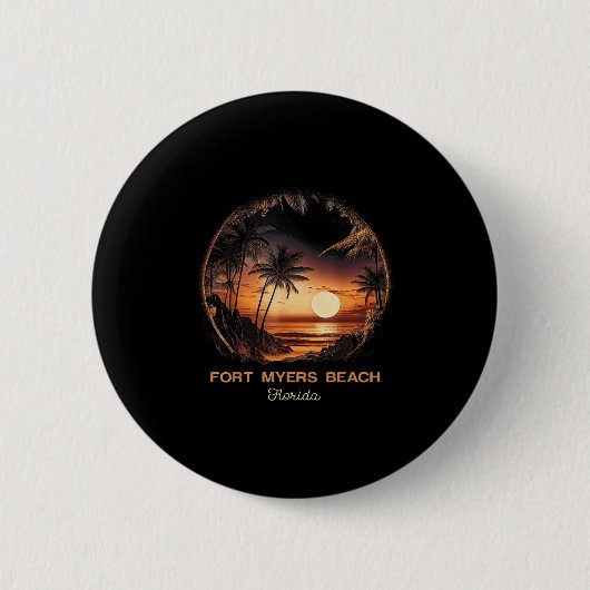 Fort Myers Beach Florida  Button (Vorderseite)