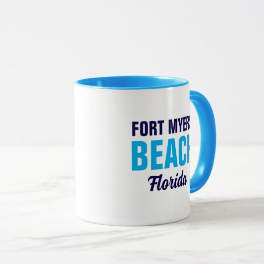 Fort Myers Beach Florida Coffee Mug Tasse (VorderseiteRechts)