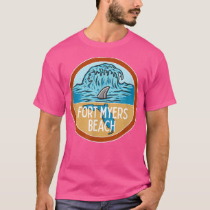 Fort Myers Beach Florida FL Ozeanwelle Haifischflo T-Shirt