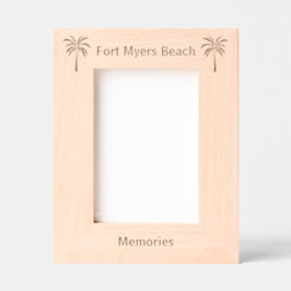 Fort Myers Beach Florida Laser gravierter Rahmen