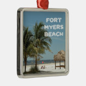 Fort Myers Beach Florida Ornament Aus Metall (Rechts)