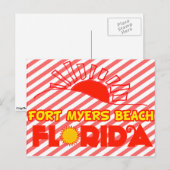 Fort Myers Beach, Florida Postkarte (Vorne/Hinten)