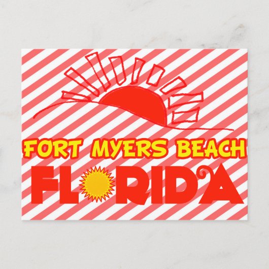 Fort Myers Beach, Florida Postkarte (Vorderseite)