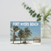 Fort Myers Beach Florida Scene Postkarte (Stehend Vorderseite)
