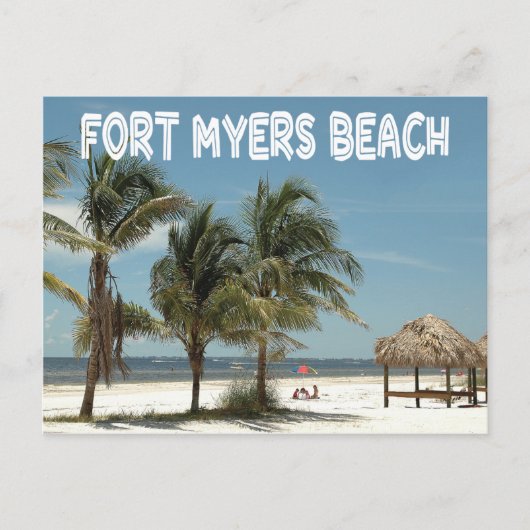 Fort Myers Beach Florida Scene Postkarte (Vorderseite)