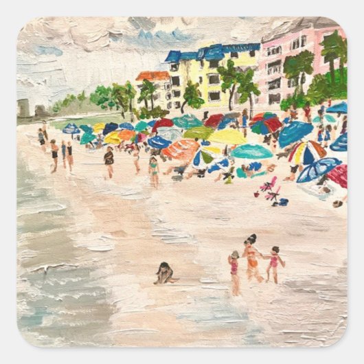 "Fort Myer's Beach" Florida Sticker (Vorderseite)