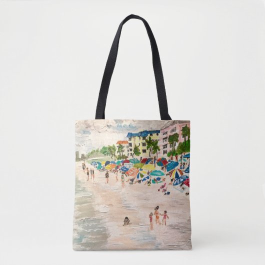 "Fort Myer's Beach" Gemälde von Therese Kramer Tasche (Vorderseite)