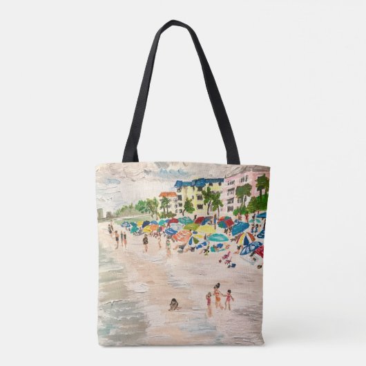 "Fort Myer's Beach" Gemälde von Therese Kramer Tasche (Rückseite)