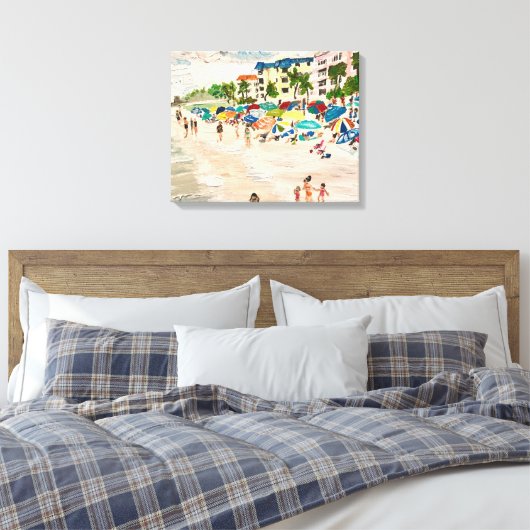 "Fort Myers Beach" in Acryl Leinwanddruck (Insitu (Schlafzimmer))