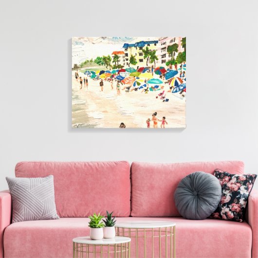 "Fort Myers Beach" in Acryl Leinwanddruck (Insitu (Wohnzimmer))