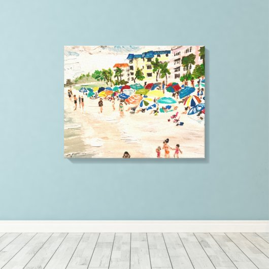 "Fort Myers Beach" in Acryl Leinwanddruck (Insitu (Holzboden))