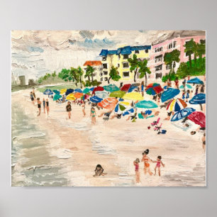 "Fort Myers Beach" in Acryl Poster