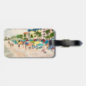 Fort Myer's Beach Malerei  Gepäckanhänger (Rückseite horizontal)