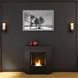 Fort Myers Beach Matthew 11:28 Inspiration Künstlicher Leinwanddruck