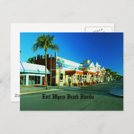 Fort Myers Beach Postkarte (Vorne/Hinten)