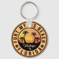 Fort Myers Beach Retro - Florida Retro Sunset