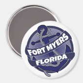 Fort Myers Florida Ankerdrehmagnet Magnet (Vorderseite/Rückseite)