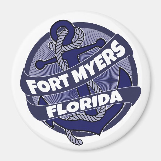 Fort Myers Florida Ankerdrehmagnet Magnet (Vorne)