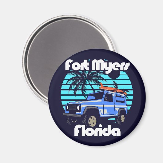 Fort Myers Florida Magnet (Vorderseite/Rückseite)