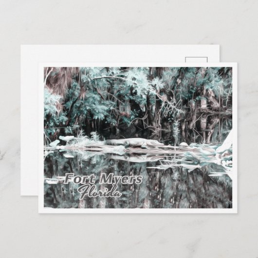 FORT MYERS FLORIDA POSTKARTE (Vorne/Hinten)