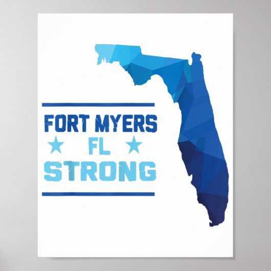 Fort Myers Florida Strong Poster (Vorne)