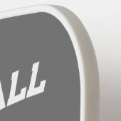 Fort Myers Florida US Grau und Weiß Custom Pickleball Schläger (Linke Seite)