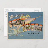 Fort Myers Florida - Vintager Adresswechsel Postkarte (Vorne/Hinten)