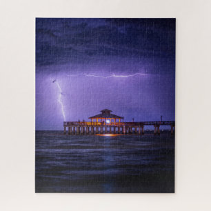 Fort Myers Pier Lightning Puzzle