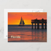 Fort Myers Sonnenuntergang Postkarte (Vorne/Hinten)