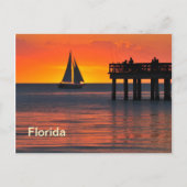 Fort Myers Sonnenuntergang Postkarte (Vorderseite)