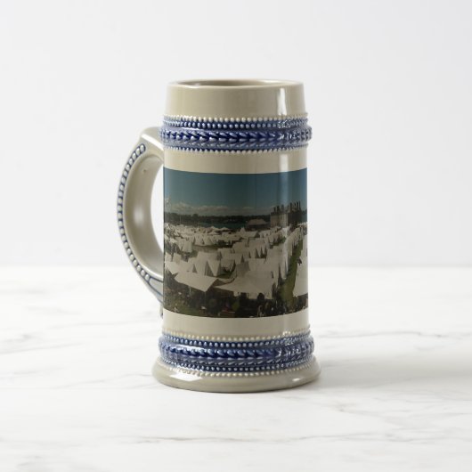 Fort-Niagara-Panorama Stein Bierglas (Vorderseite Links)