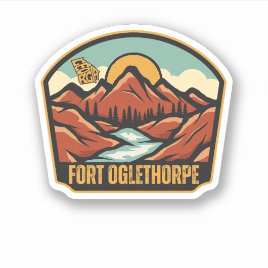 Fort Oglethorpe, Georgien Aufkleber (Vorderseite)