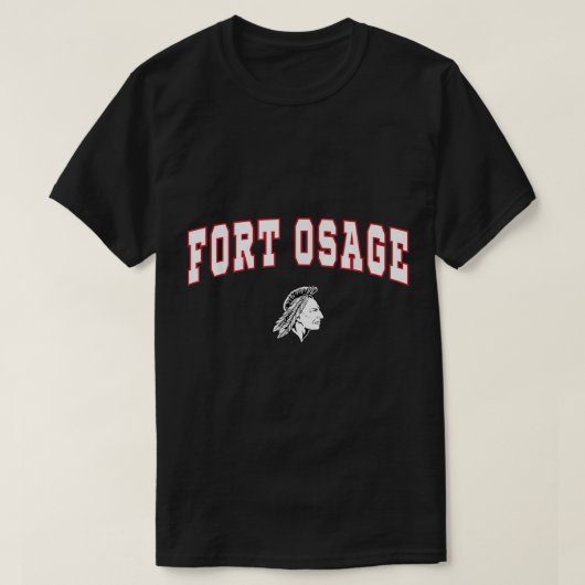 Fort Osage High School Amerikanischen Ureinwohner T-Shirt (Design vorne)