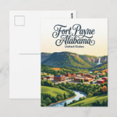 Fort Payne Alabama Postkarte (Vorne/Hinten)