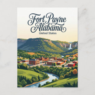 Fort Payne Alabama Postkarte