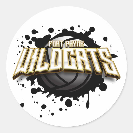 Fort Payne Wildcats Volleyball Stickers (Vorderseite)