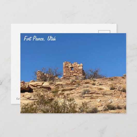 Fort Pearce Postkarte (Vorne/Hinten)