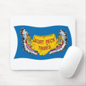 Fort Peck Assiniboine Flag Mousepad (Mit Mouse)
