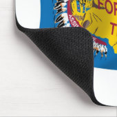 Fort Peck Assiniboine Flag Mousepad (Ecke)