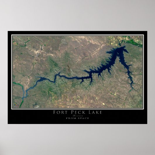 Fort Peck Montana Highlights Poster (Vorne)
