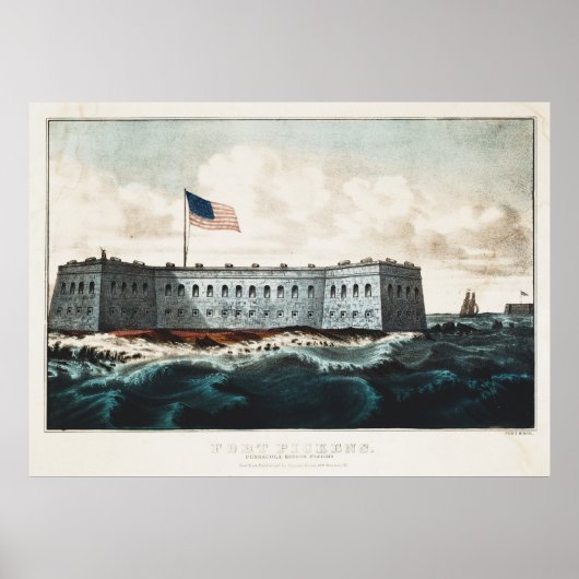 Fort Pickens Pensacola Hafen Florida Poster (Vorne)